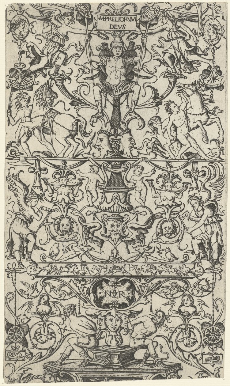 Frammento di pannello ornamentale con Marte da Nicoletto da Modena