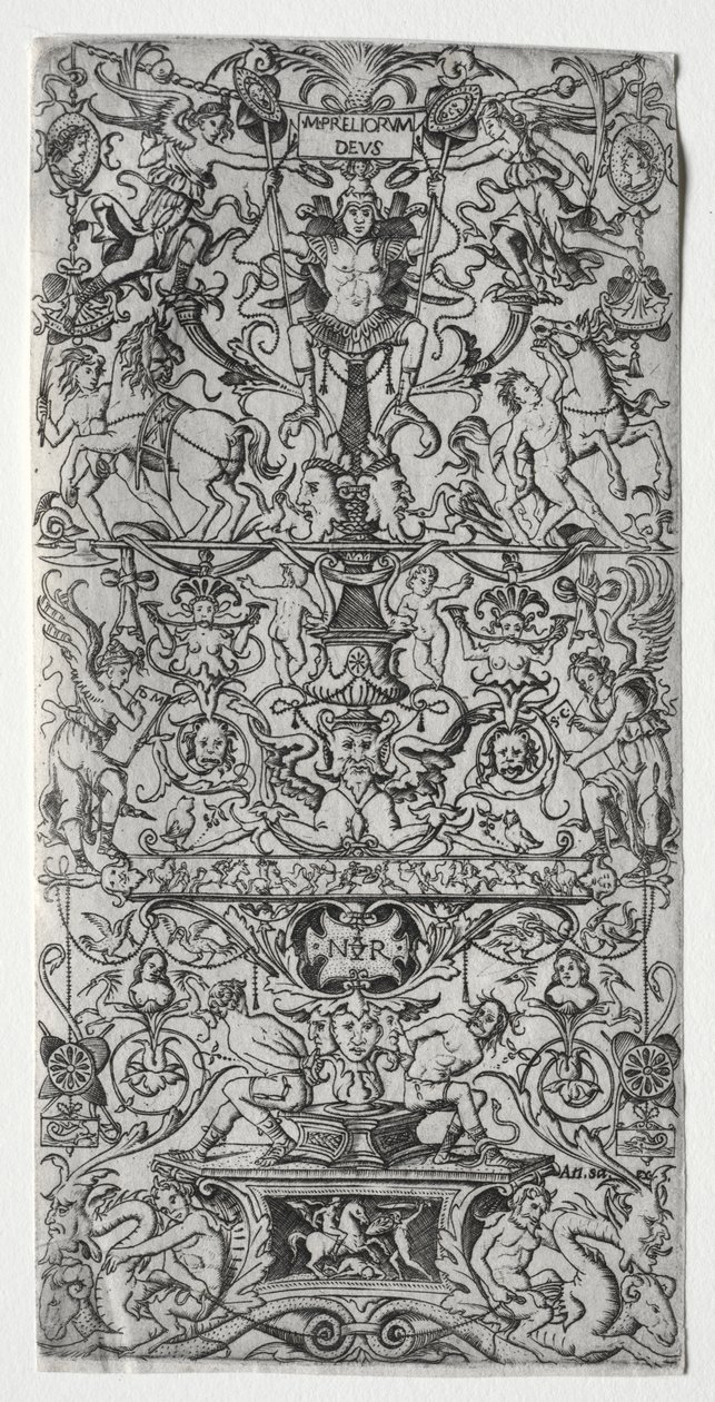 Pannello ornamentale: Marte, Dio delle battaglie da Nicoletto da Modena