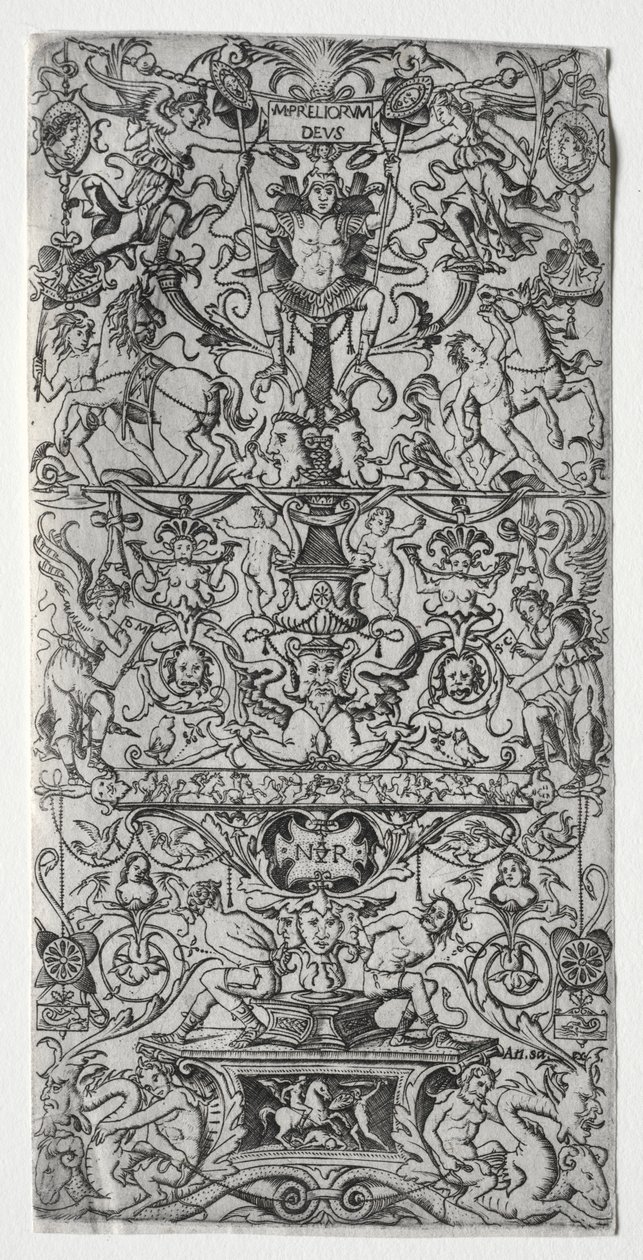 Pannello ornamentale: Marte, Dio delle Battaglie da Nicoletto da Modena