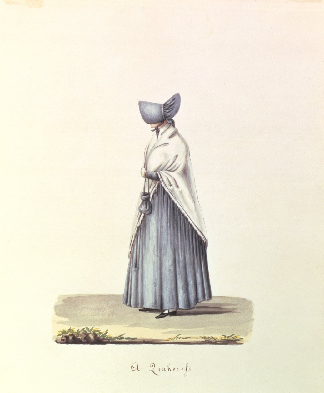 Una quacchera, c.1840-44 da Nicolino Calyo
