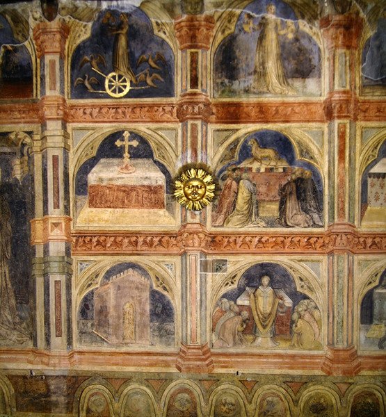 Scene religiose, da una serie di murali che raffigurano il Ciclo Astrologico da Nicolo and Stefano da Ferrara Miretto