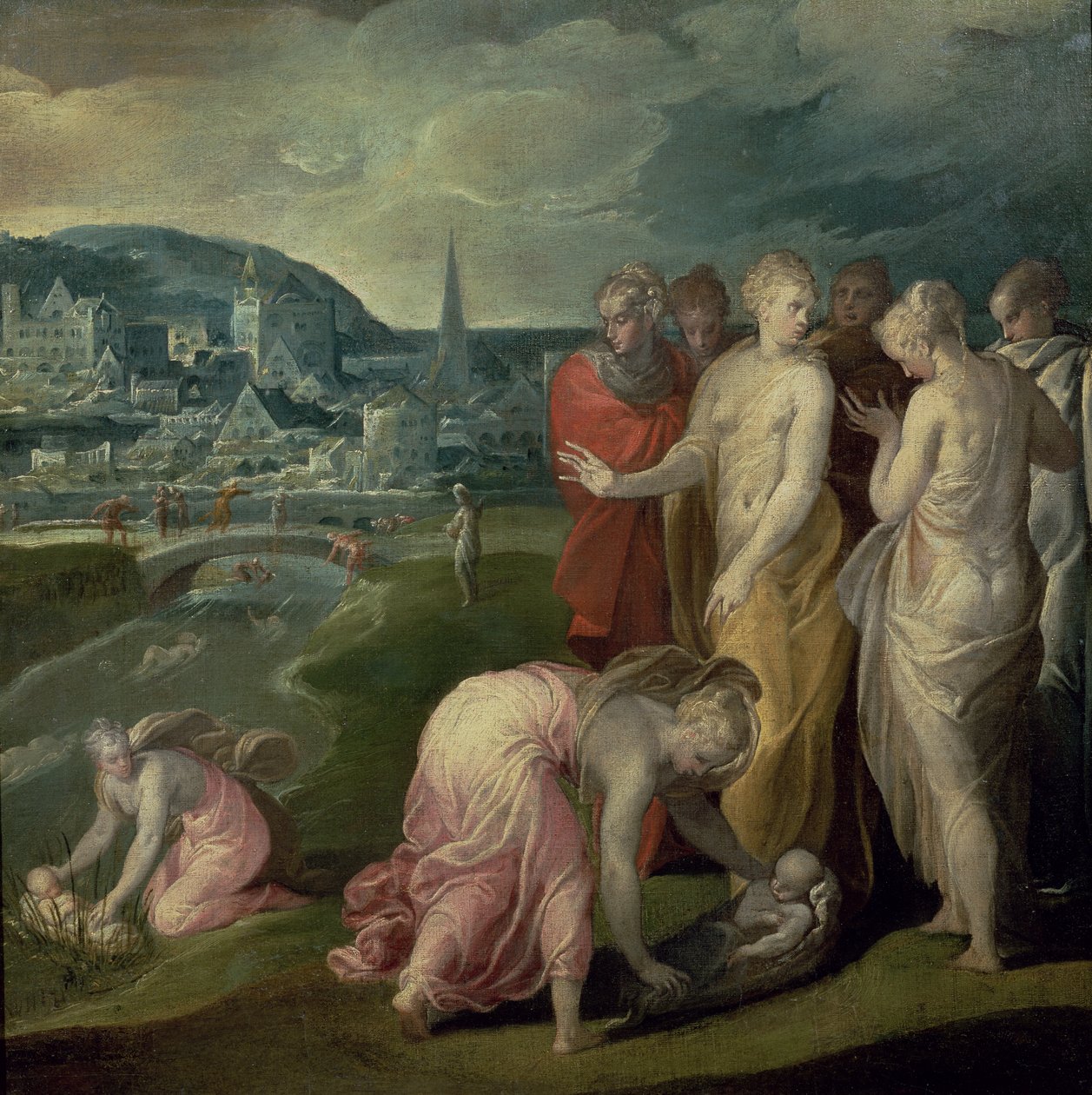 Il ritrovamento di Mosè da Nicolo dell Abate