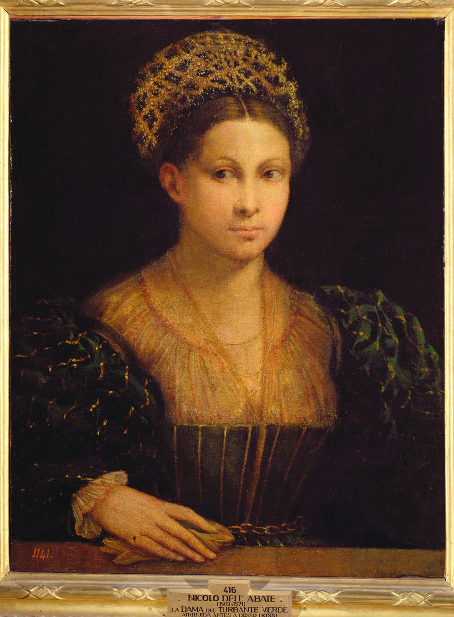 La Signora con il Turbante Verde da Nicolo dell Abate