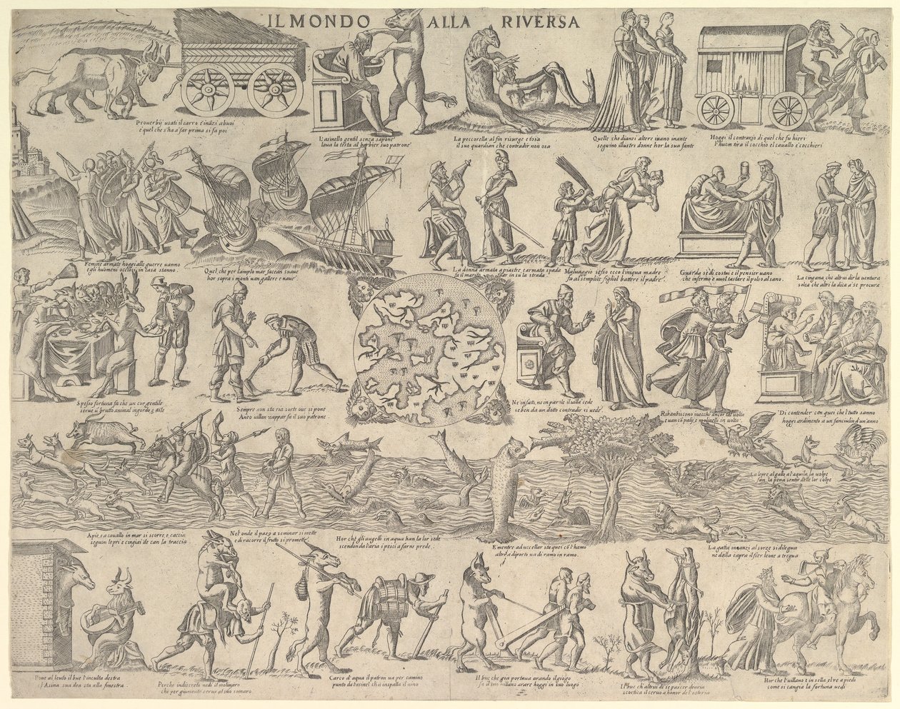 Il mondo alla riversa, 1552-79 da Nicolo Nelli