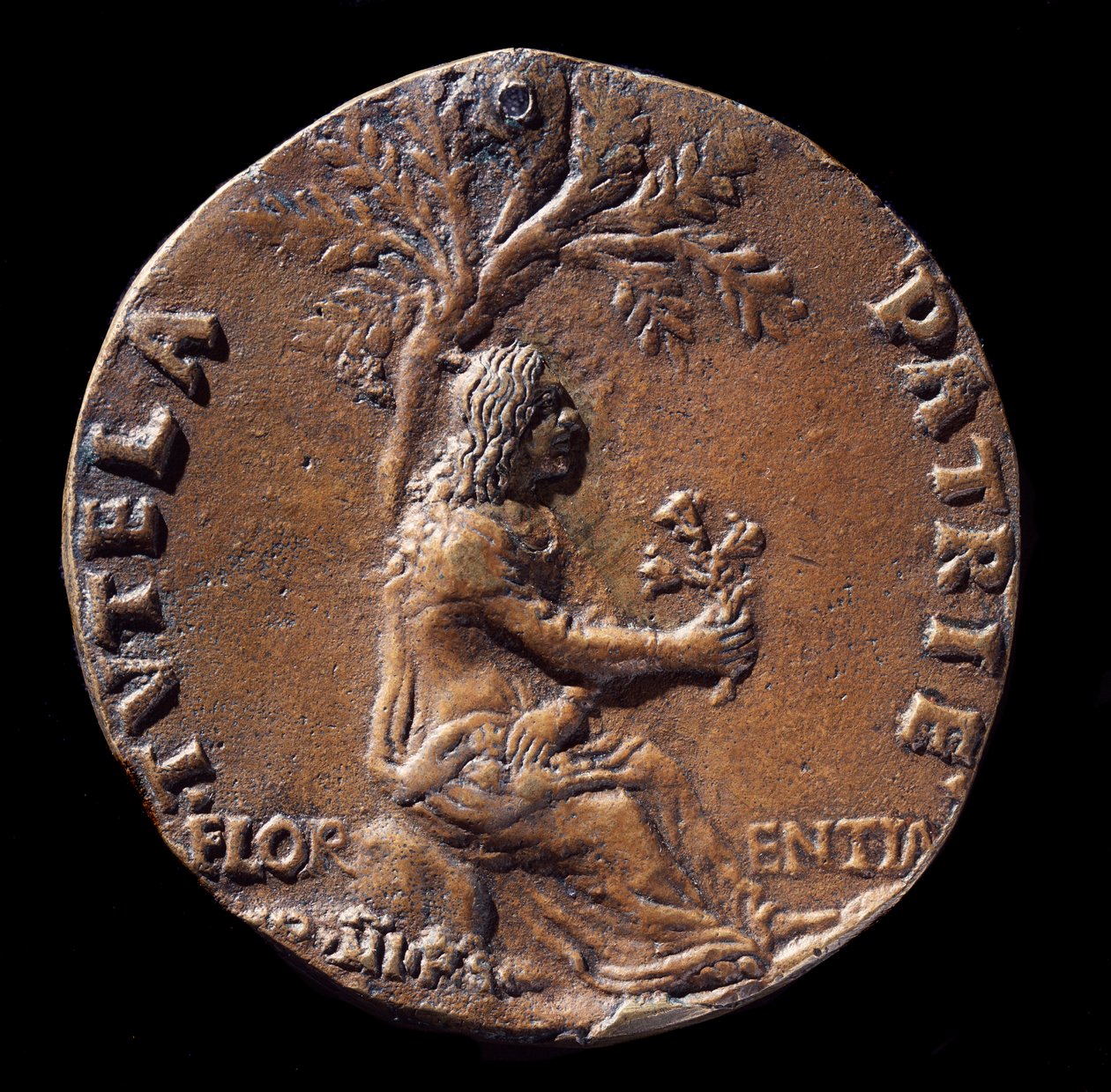Medaglione rappresentante Lorenzo de Medici, detto il Magnifico da Nicolo Spinelli