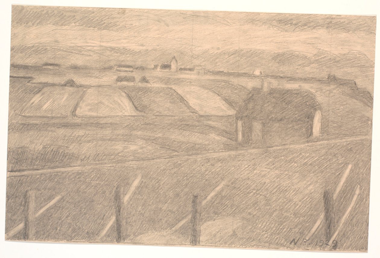 Paesaggio a Ferring, il faro acceso da Niels Jakob Jakobsen Bjerre