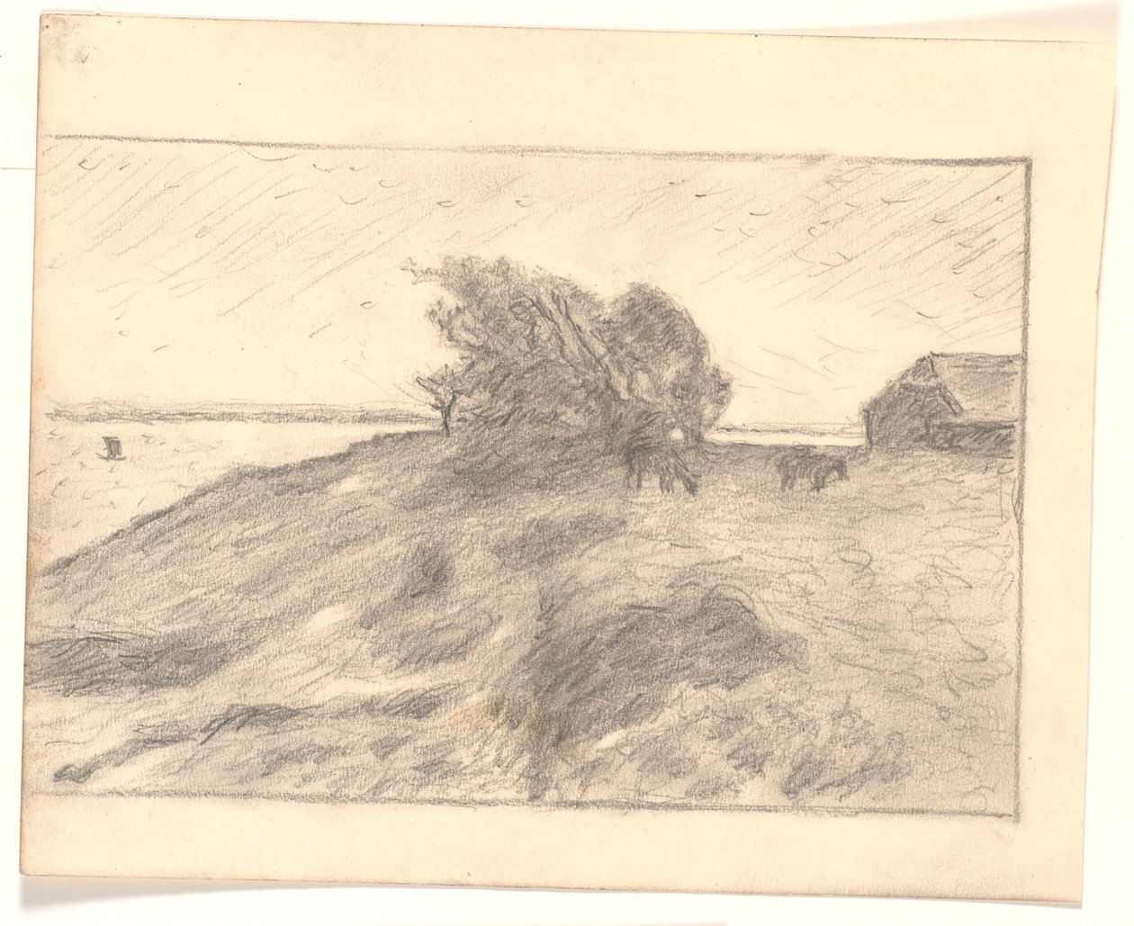 Veduta di Vejbjerggaard con Venø da Niels Jakob Jakobsen Bjerre