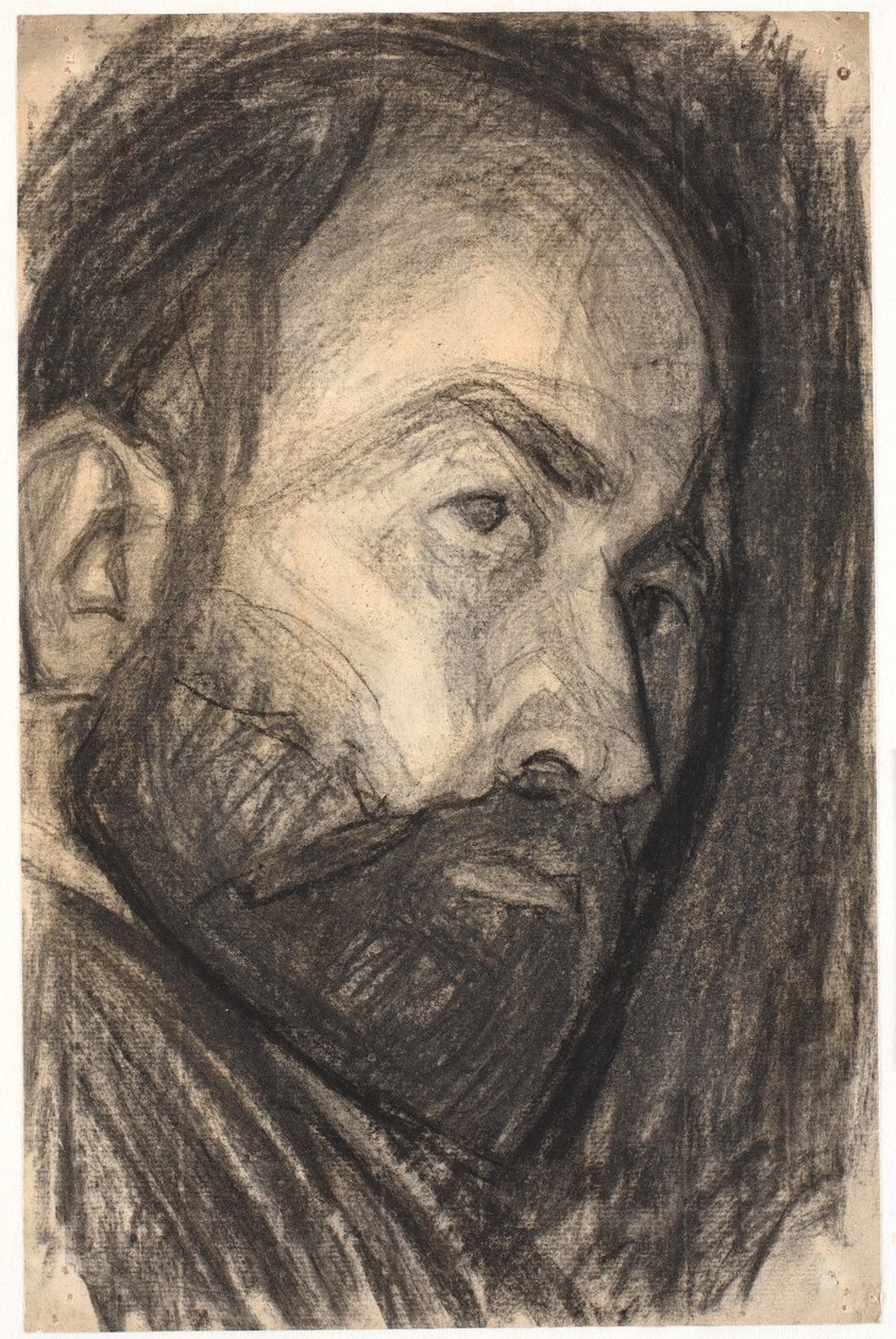 Autoritratto. Testa 3/4 profilo a destra da Niels Larsen Stevns