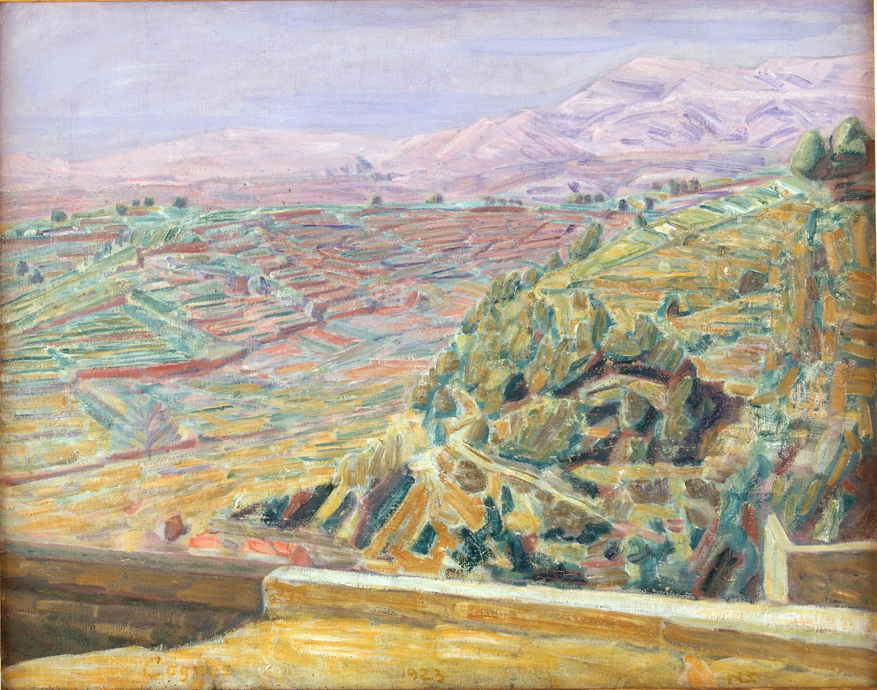 Vista dalla piazza del castello, Cagnes da Niels Larsen Stevns