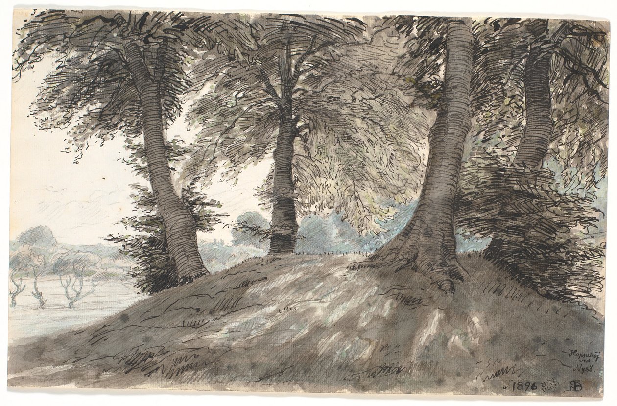 Hoppehøj ved Nysø da Niels Skovgaard