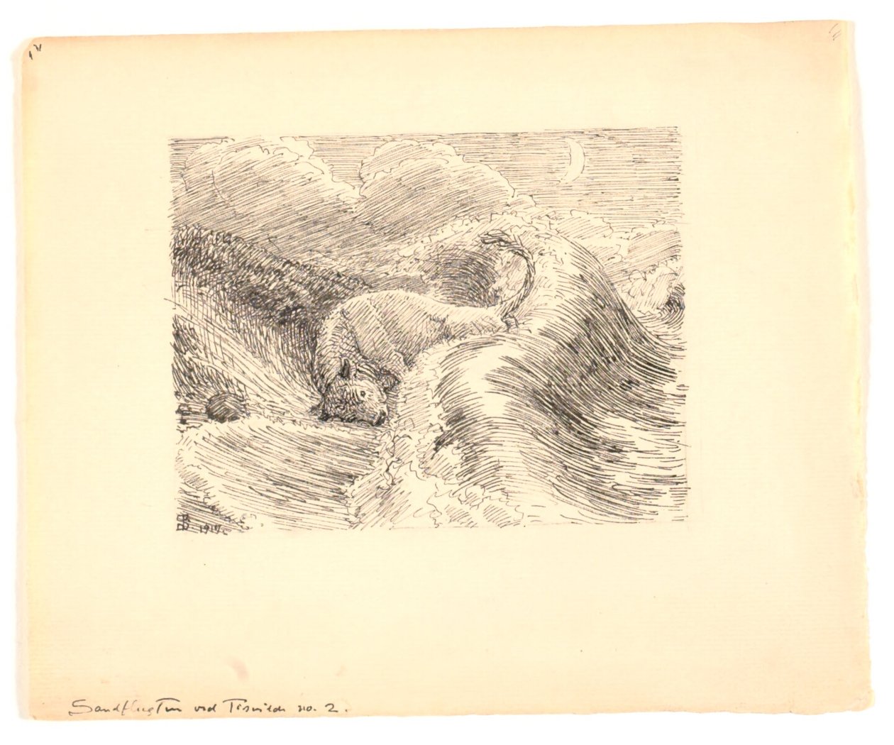 Illustrazione per "La sabbia volante di Tisvilde" da Niels Skovgaard