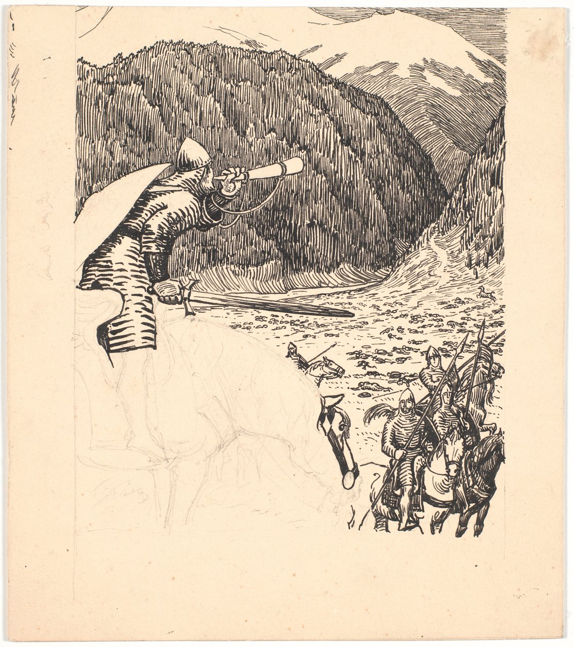 Roland suona il corno da Niels Skovgaard