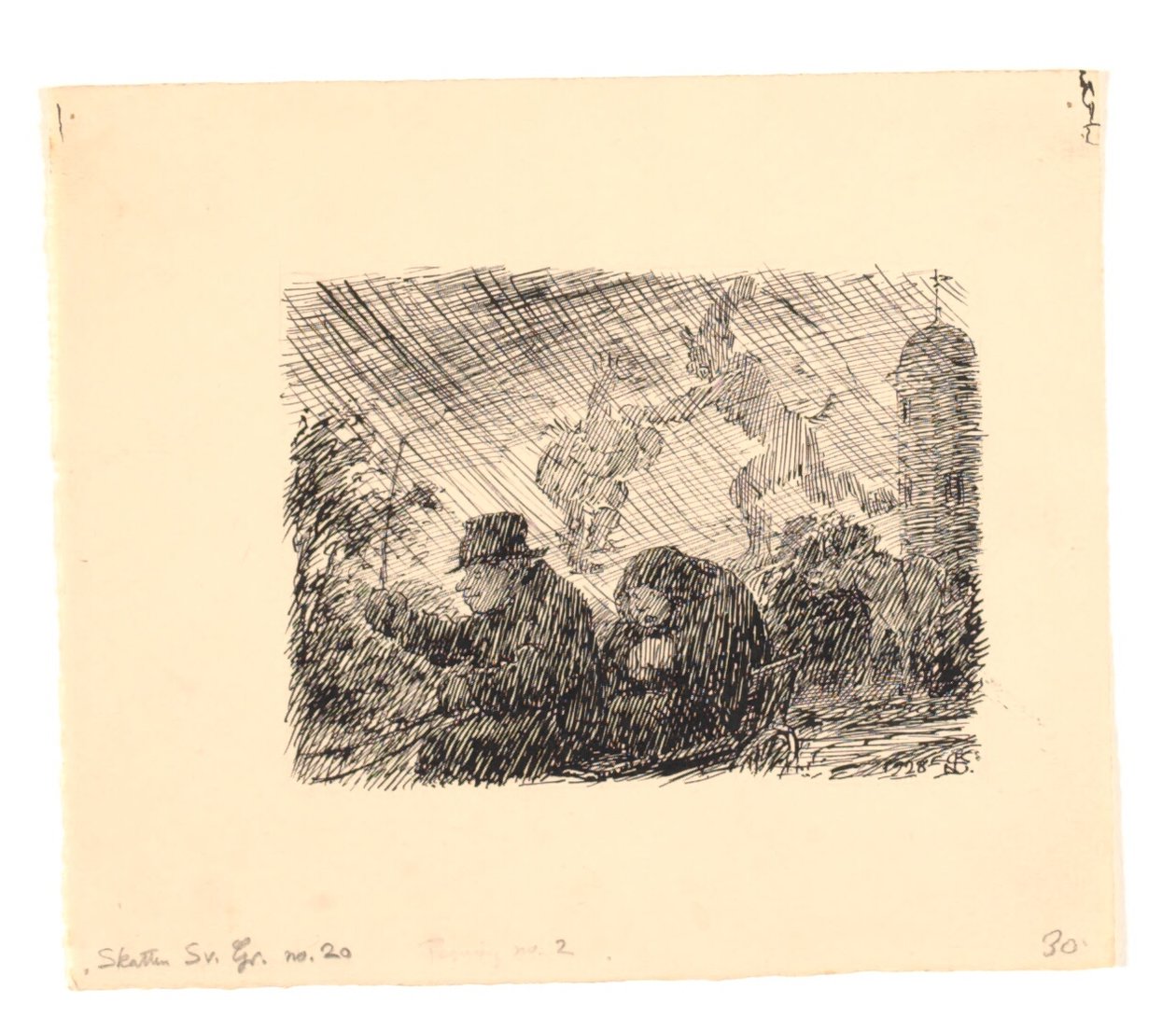 Illustrazione per Den fundne skat da Niels Skovgaard
