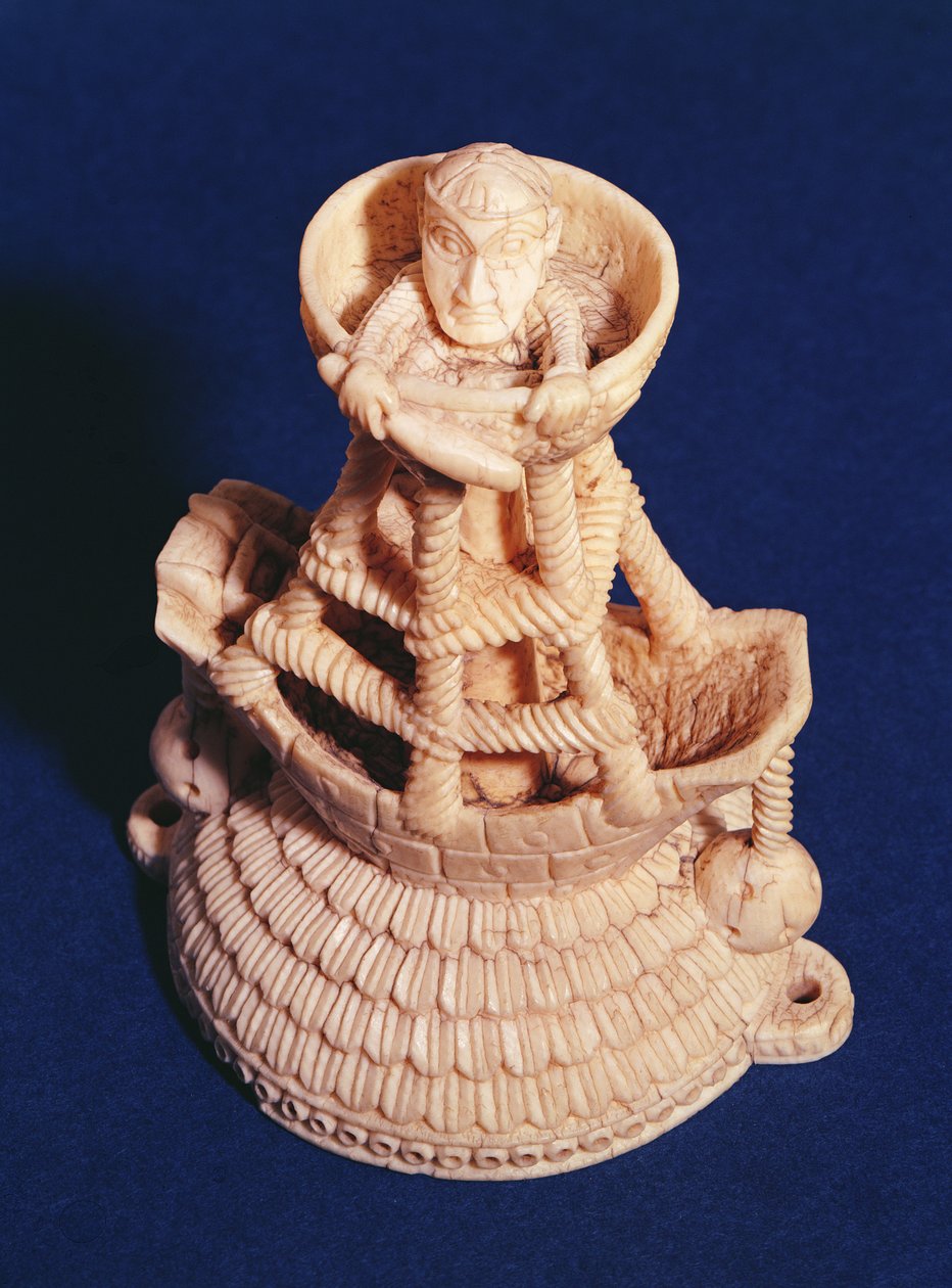 Parte superiore della Saliera del Maestro della Nave Araldica, Nigeria, Bini-Portoghese, c.1525-1600 da Nigerian