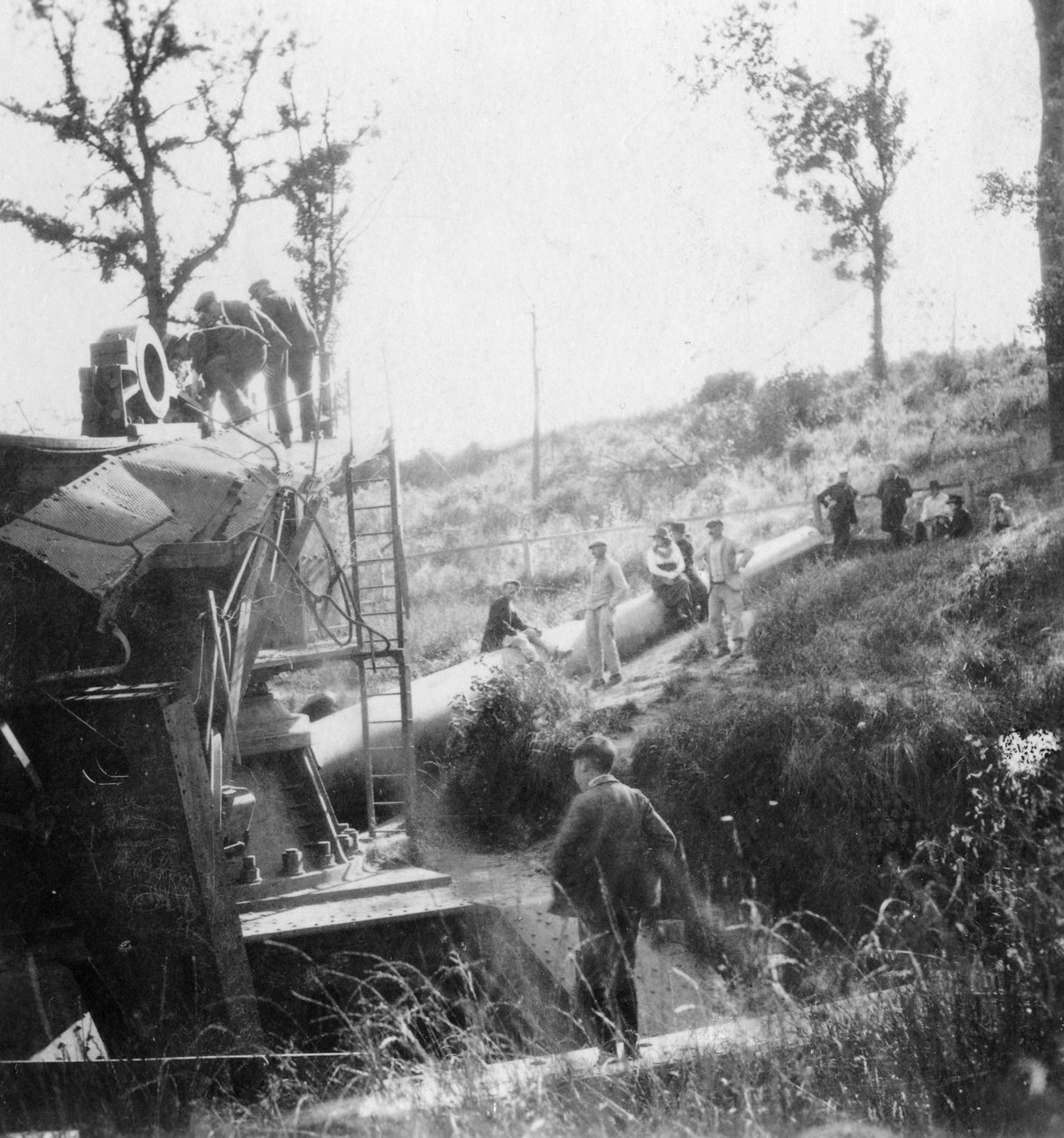Big Bertha, il cannone tedesco che bombardò Parigi, Prima Guerra Mondiale, c1918 da Nightingale and Co