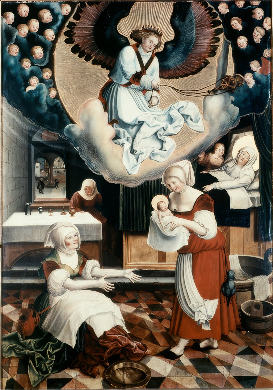 La nascita della Vergine Maria da Niklaus Manuel