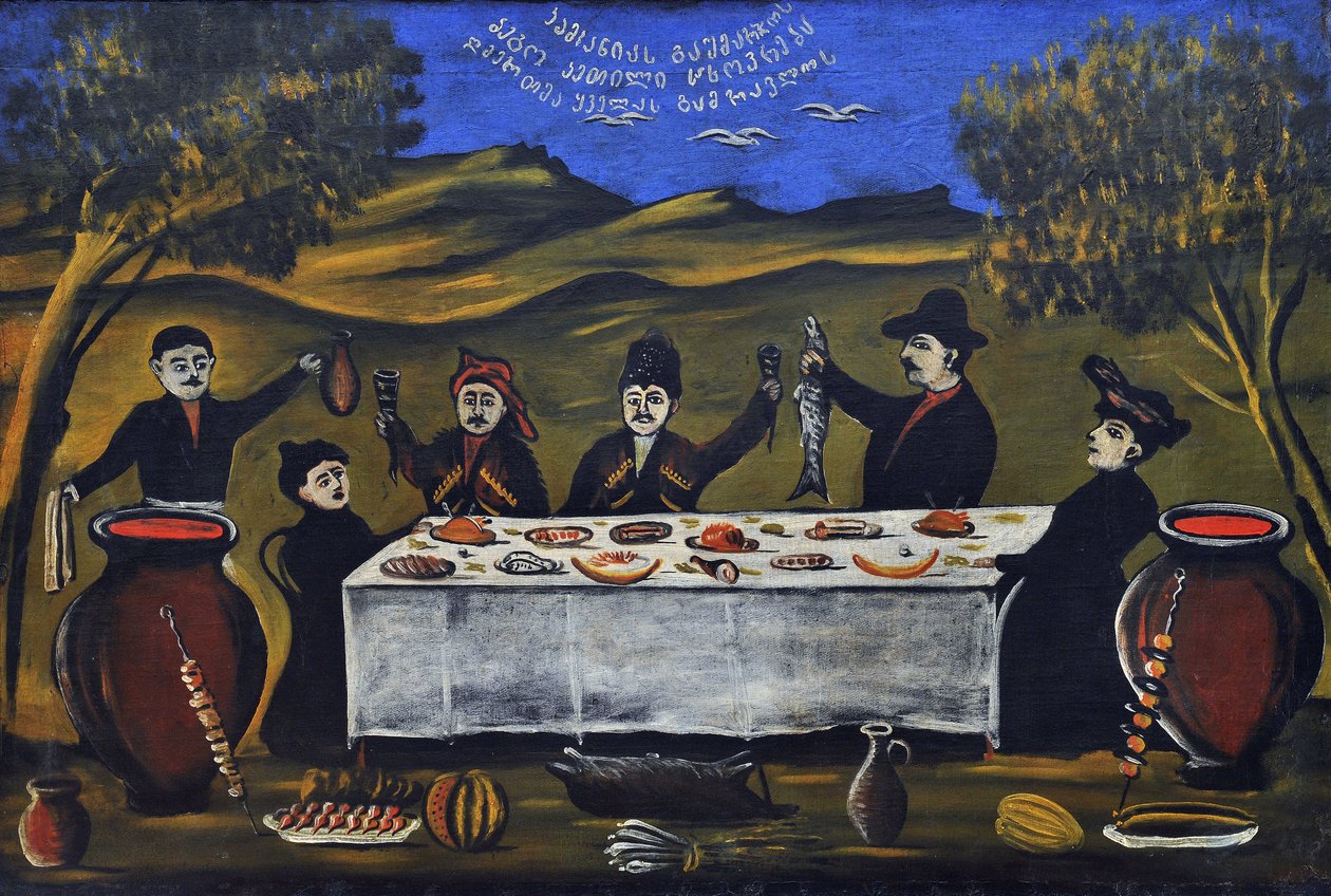 Picnic di famiglia da Niko Pirosmani