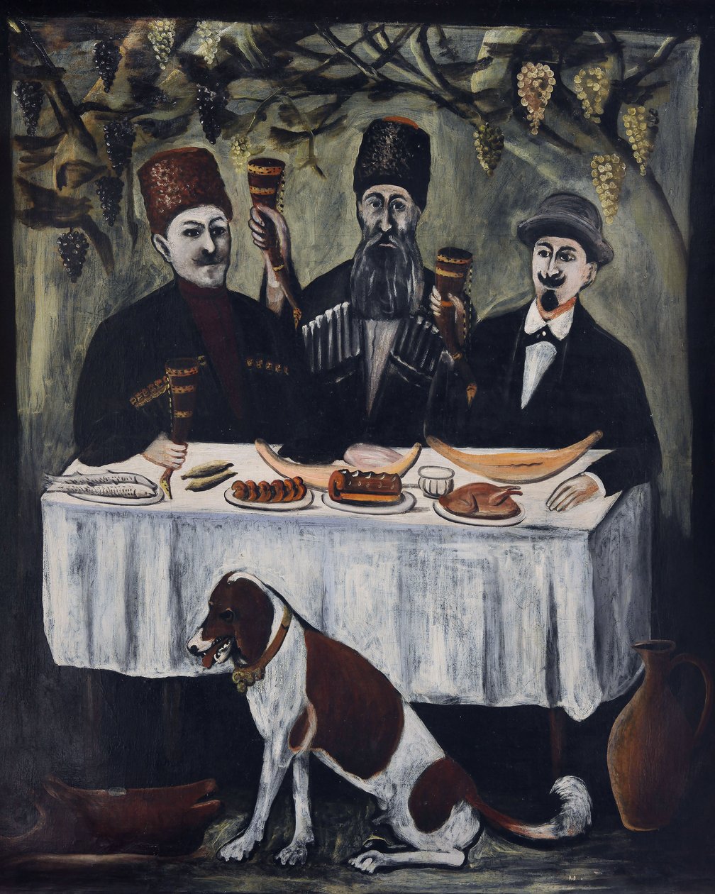 Festa in una pergola di viti da Niko Pirosmani