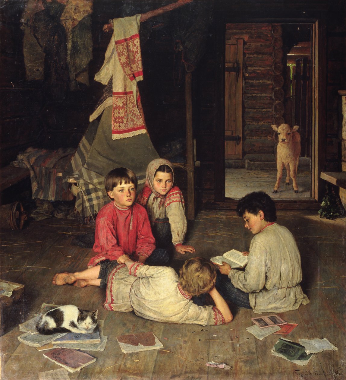Una nuova fiaba, 1891 da Nikolai Petrovich Bogdanov Belsky