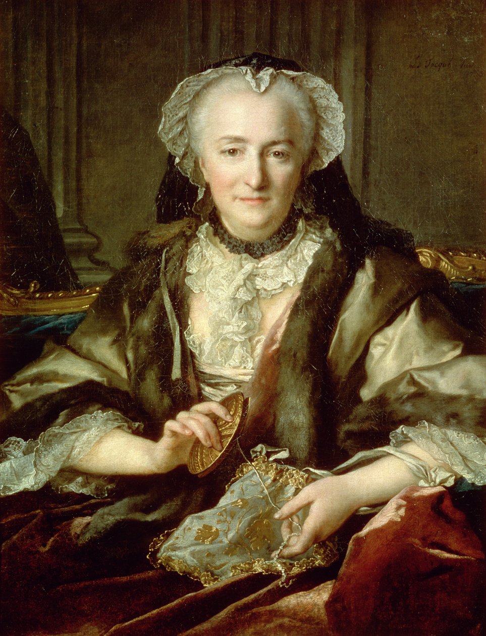 Madame Danze che cuce da Nikolai Tokareff