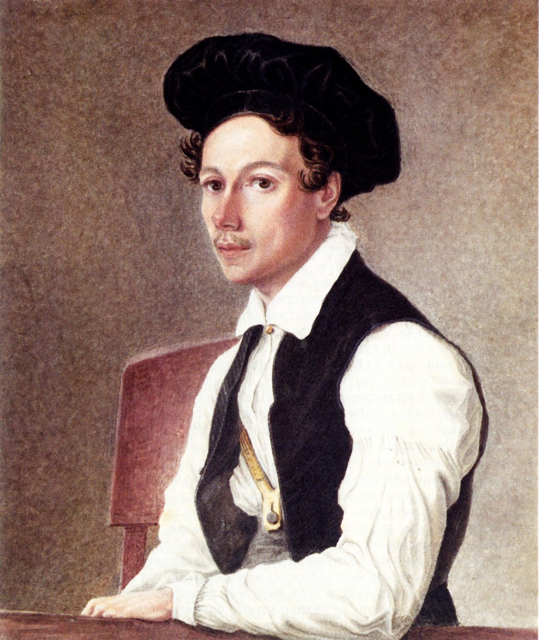 Ritratto del Decabrista Mikhail Alexandrovich Bestuzhev 1800-1871, 1837-1839 da Nikolai Alexandrovich Bestuzhev