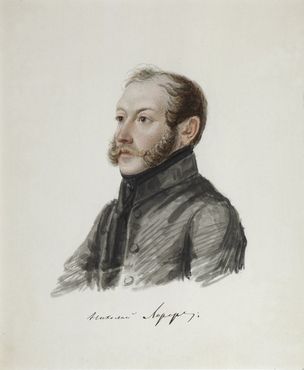 Ritratto del decabrista Nikolai Lorer, 1794-1873 da Nikolai Alexandrovich Bestuzhev