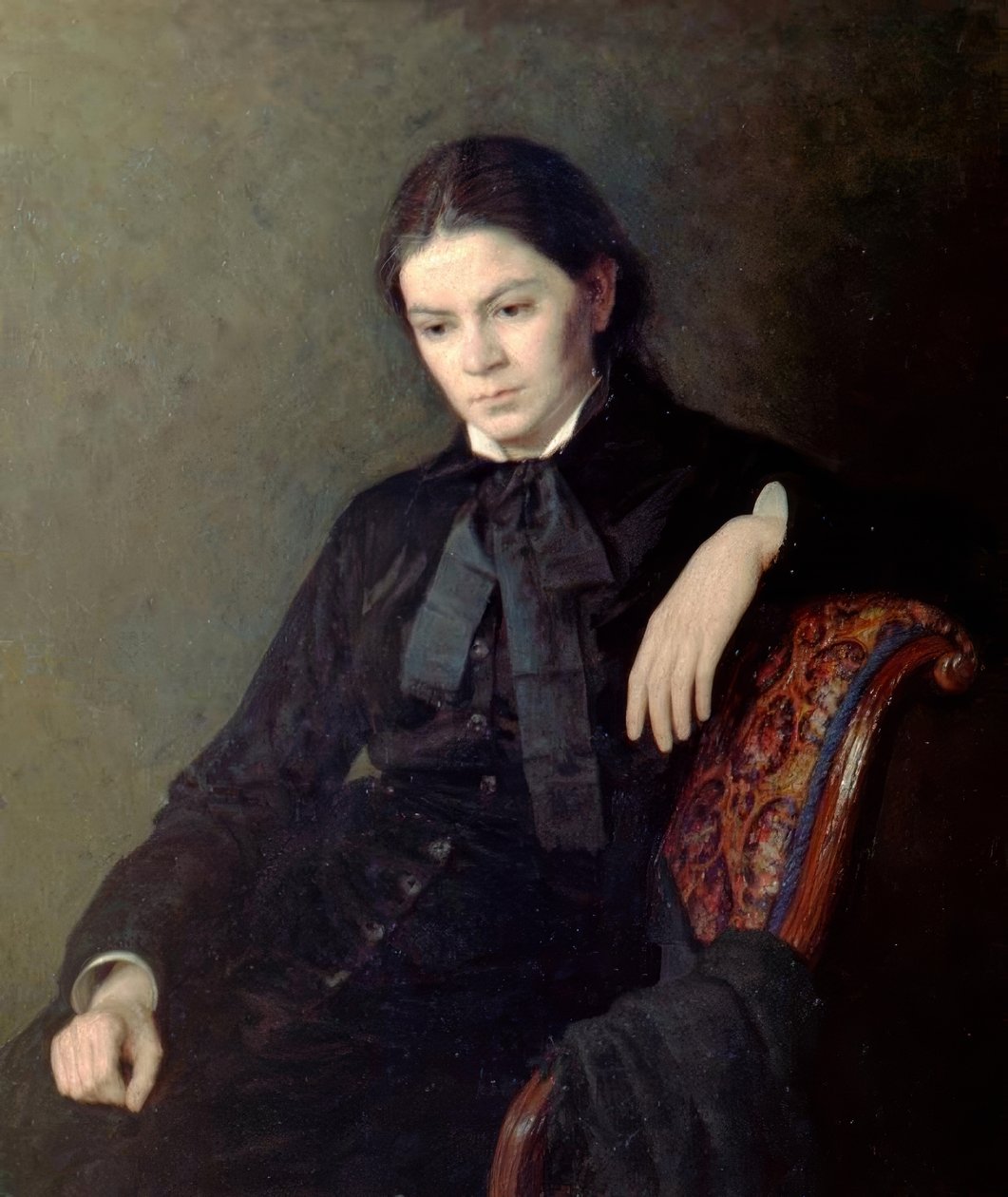 Ritratto di una signora sconosciuta da Nikolai Alexandrovich Yaroshenko