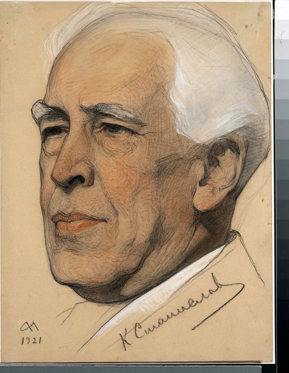 Ritratto del regista Constantin Stanislavski (1863-1938) da Nikolai Andreevich Andreev