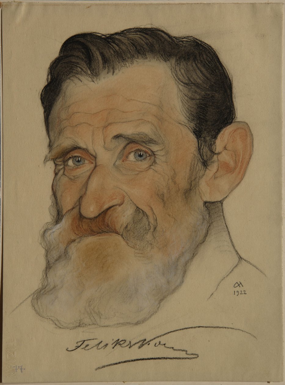 Ritratto di Feliks Yakovlevich Kon, 1922 da Nikolai Andreevich Andreev