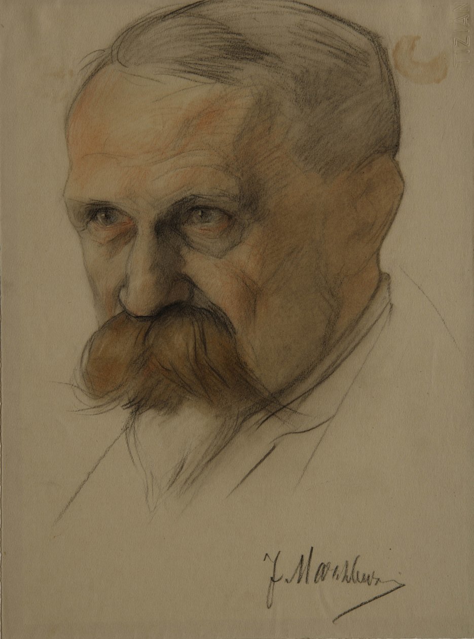 Ritratto di Julian Marchlewski 1866-1925, primi anni 1920 da Nikolai Andreevich Andreev