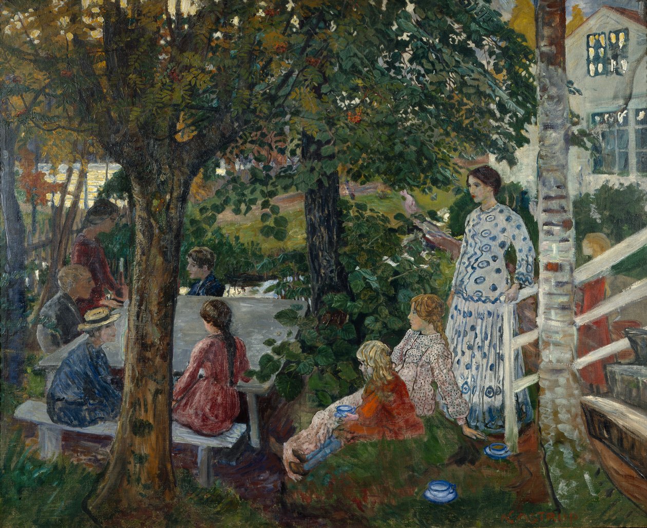 Compleanno in giardino da Nikolai Astrup