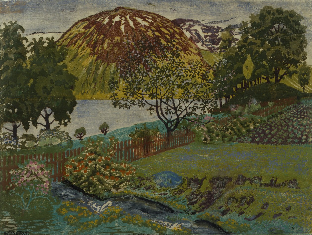 Notte di giugno in giardino da Nikolai Astrup