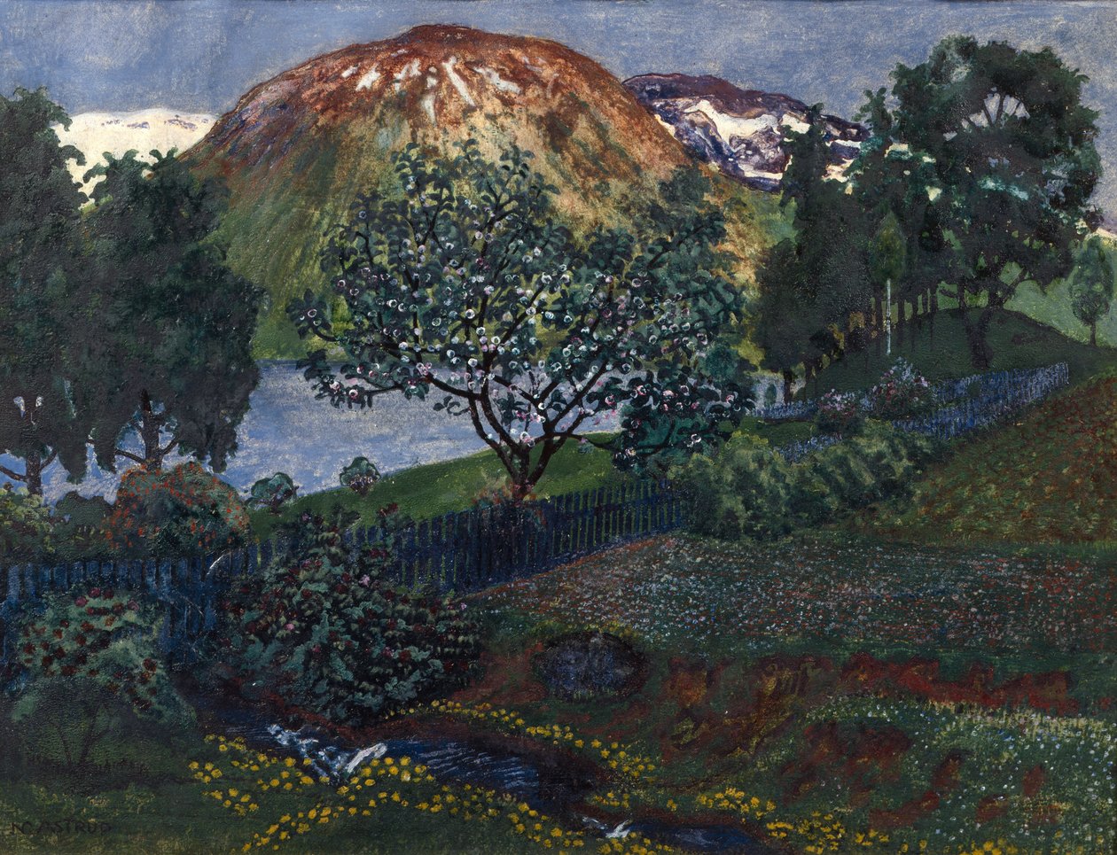 Notte di giugno in giardino da Nikolai Astrup