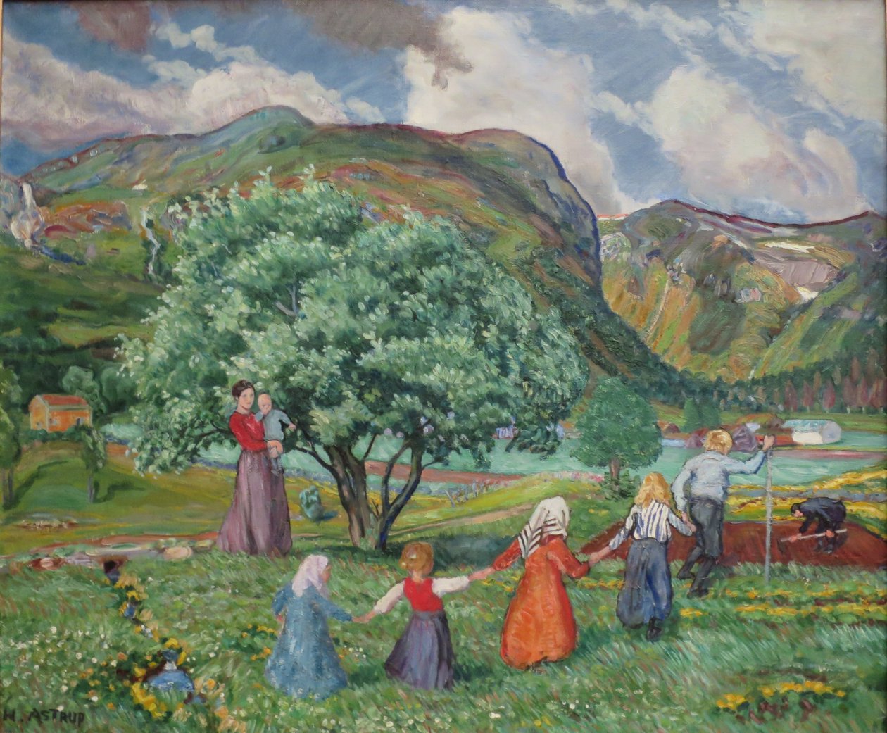 Norvegese Nynorsk:  Vento estivo e bambini che giocano
Norvegese Bokmål:  Vento d