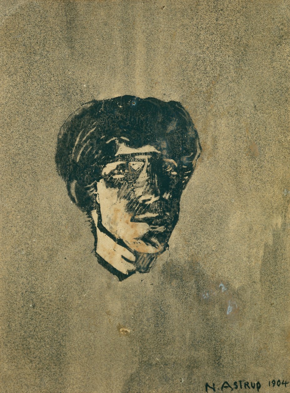 Piccolo autoritratto da Nikolai Astrup