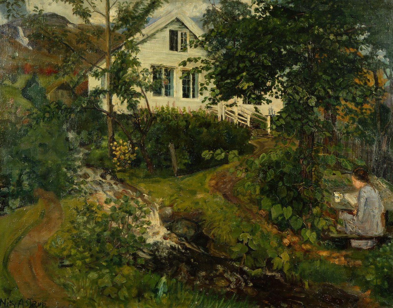 La vecchia canonica, prima del 1908 da Nikolai Astrup