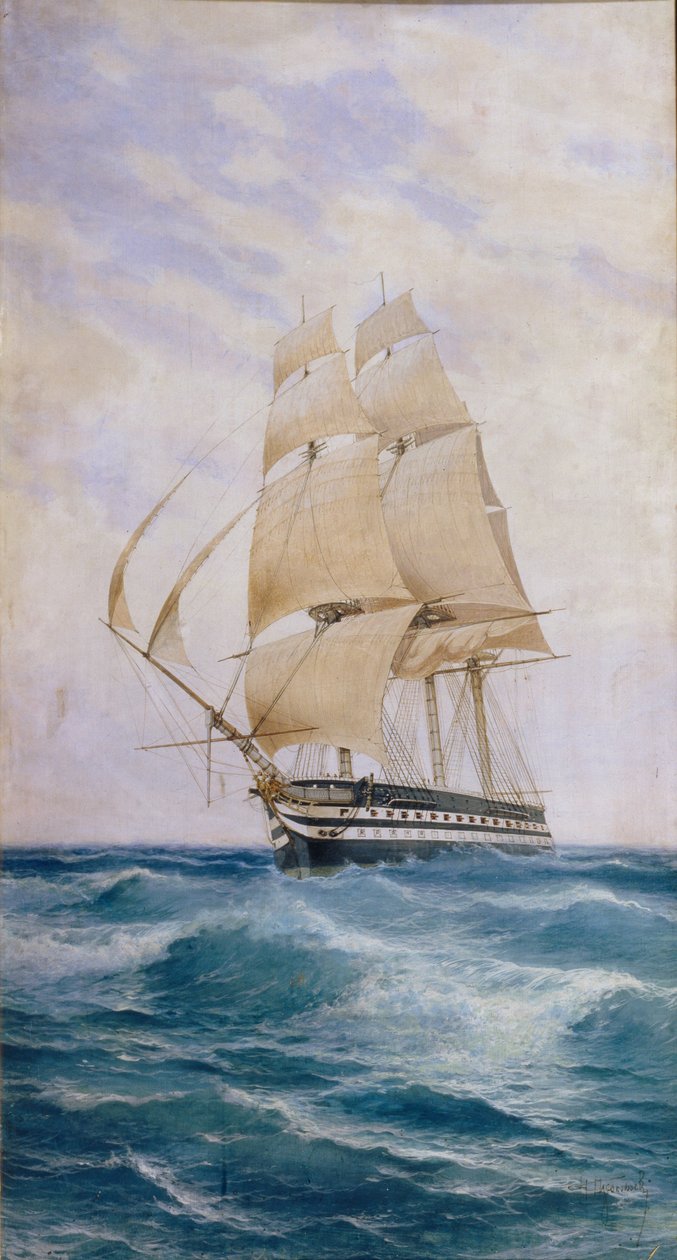 La nave sulla linea Imperatritsa Mariya da Nikolai Dmitryevich Prokofyev