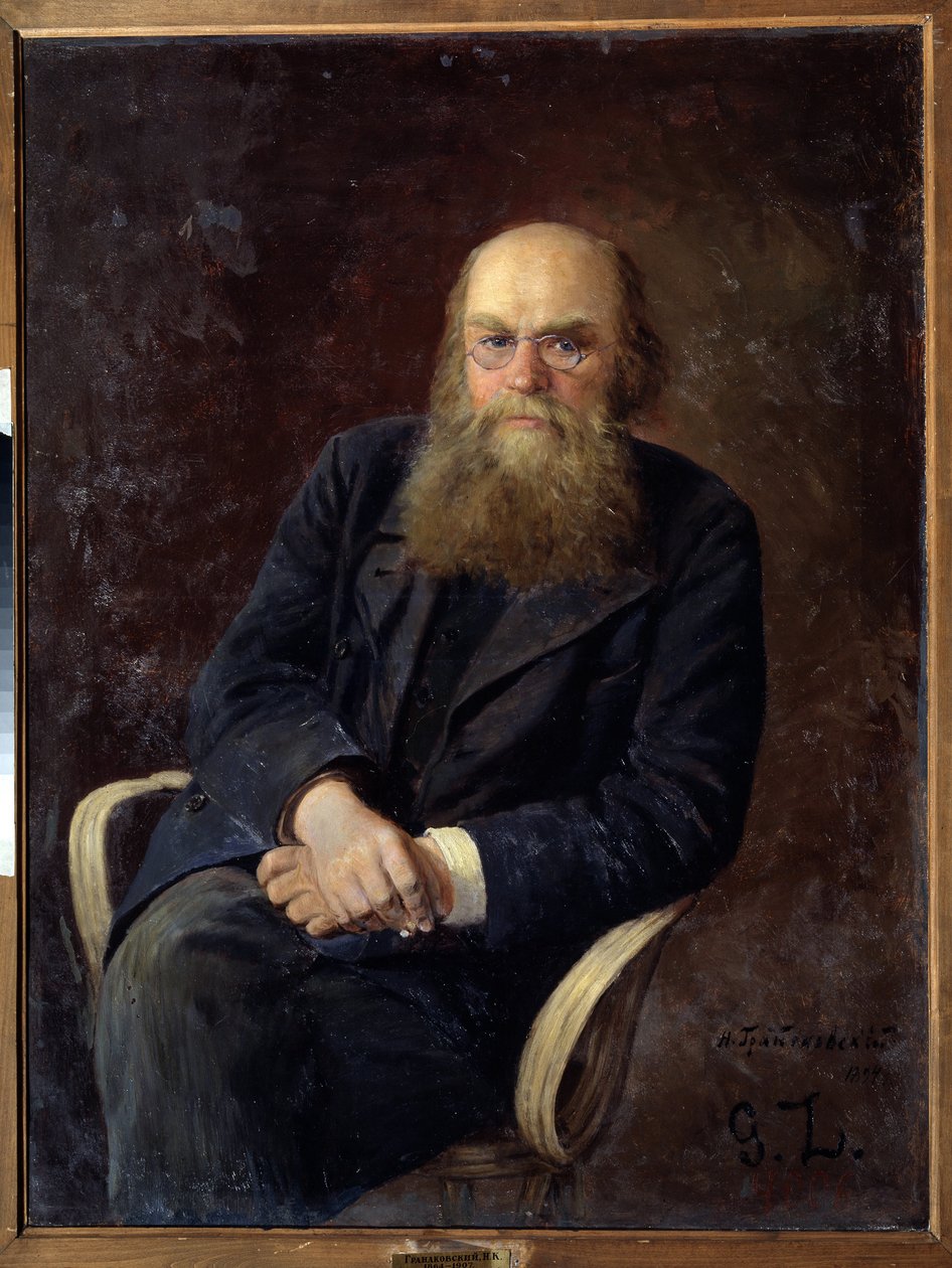 Ritratto dello scrittore Nikolay N. Zlatovratsky da Nikolai Karlovich Grandkovsky