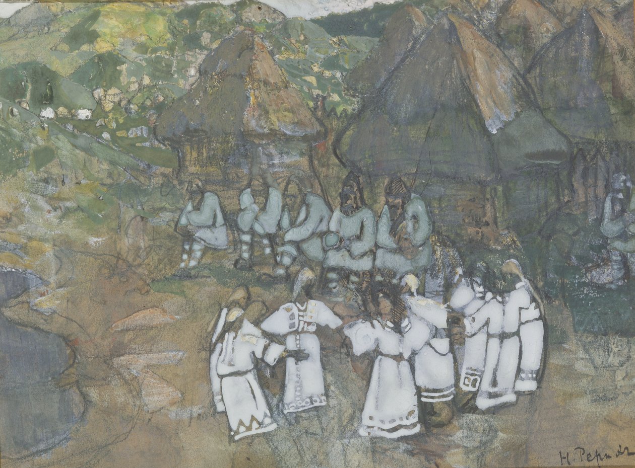 Danza circolare, primi anni del 1900 da Nikolai Konstantinowitsch Roerich