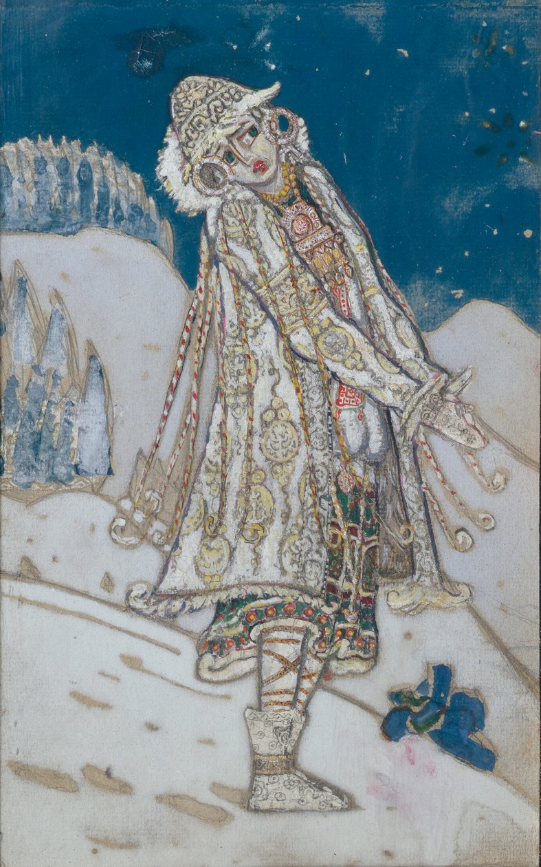 Costume per la commedia teatrale Fanciulla di Neve di A. Ostrovsky da Nikolai Konstantinowitsch Roerich