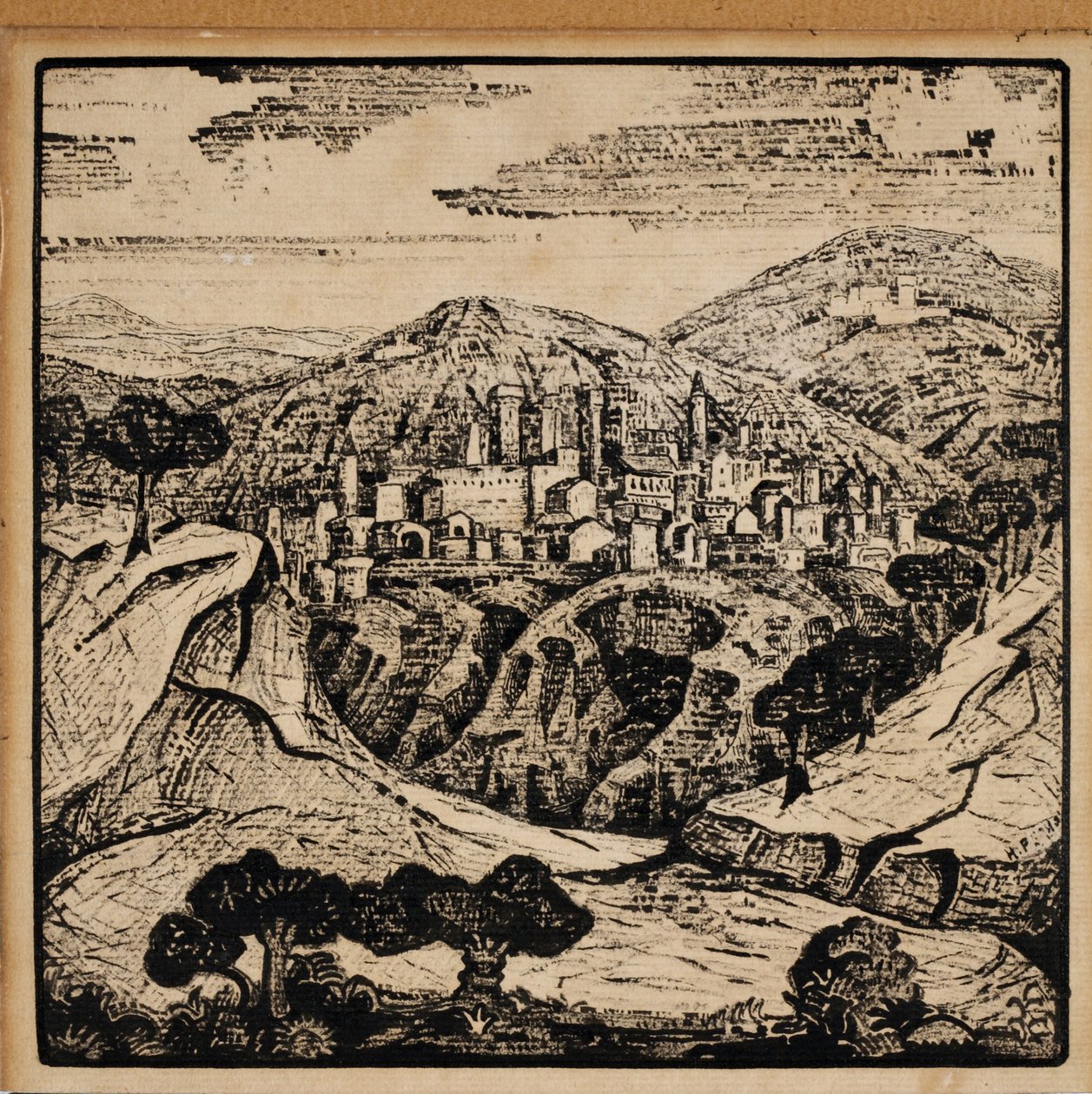 Illustrazione per le poesie italiane di Alexander Blok da Nikolai Konstantinowitsch Roerich
