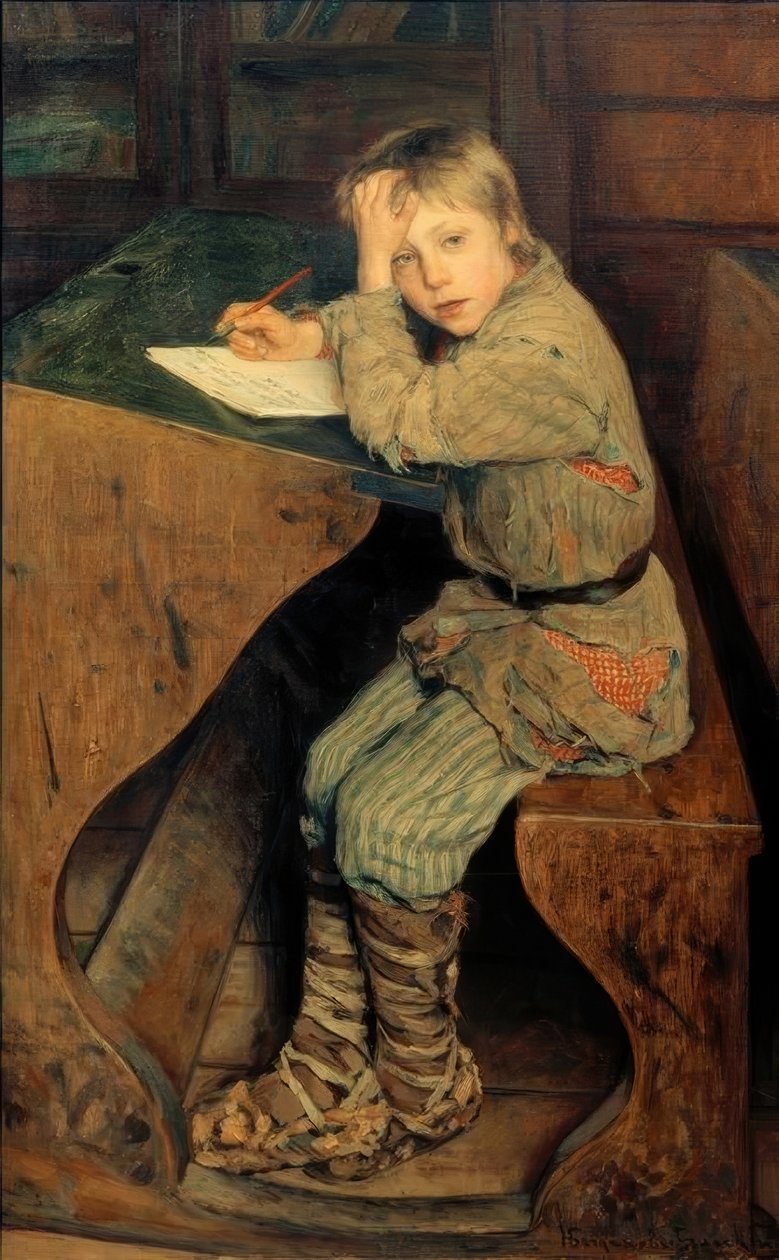Domenica in una scuola di villaggio da Nikolai P. Bogdanow Bjelski
