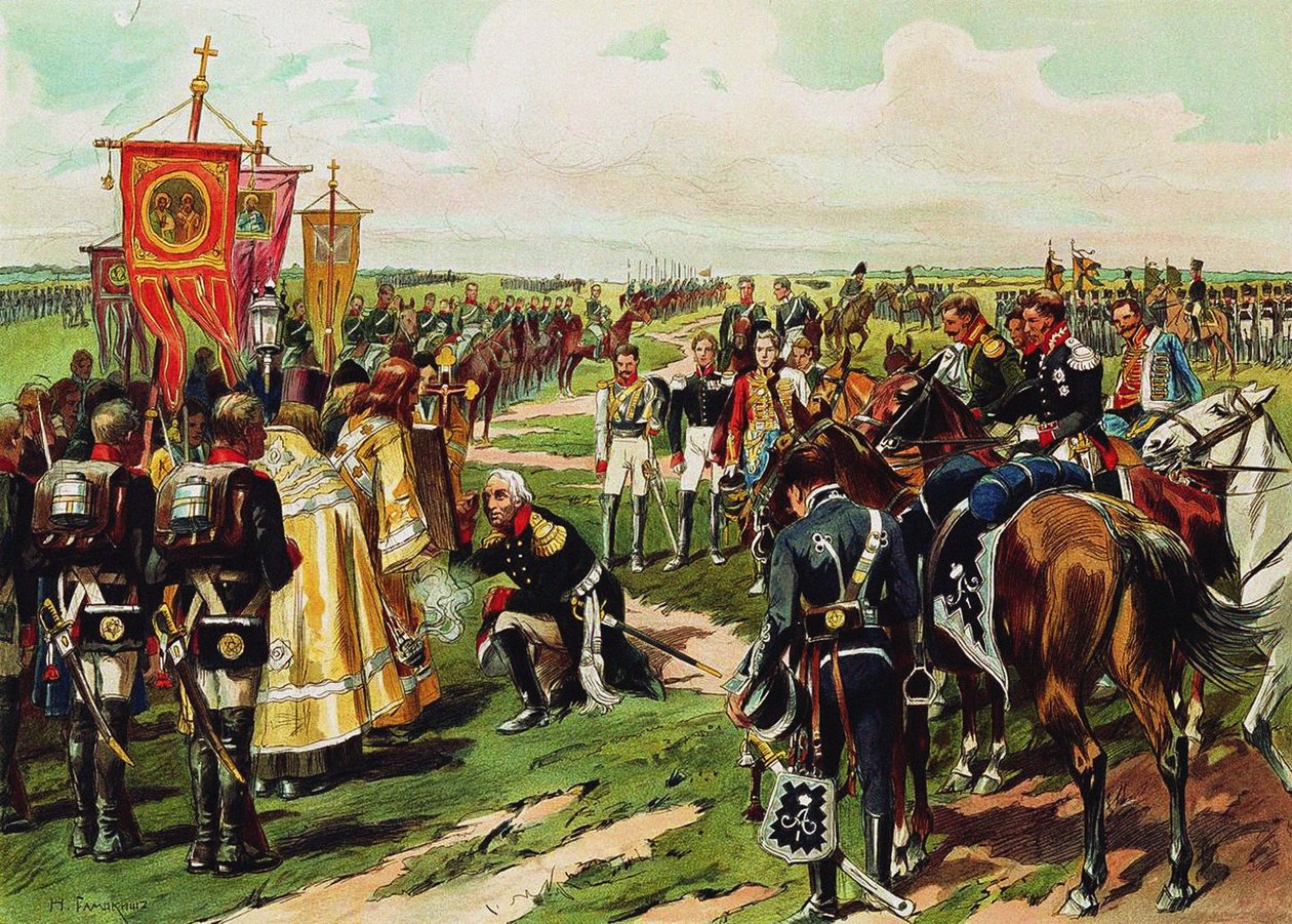 Maresciallo Mikhail Kutuzov prima della Battaglia di Borodino, 1912 da Nikolai Semyonovich Samokish