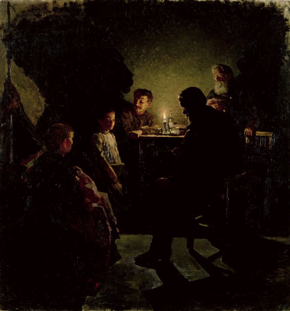 La famiglia del lavoratore da Nikolaj Alekseevich Kasatkin