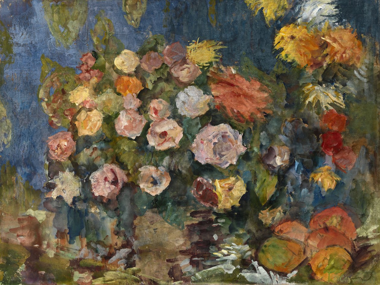 Natura morta con fiori e frutta, 1907 da Nikolaj Nikolaevic Sapunov