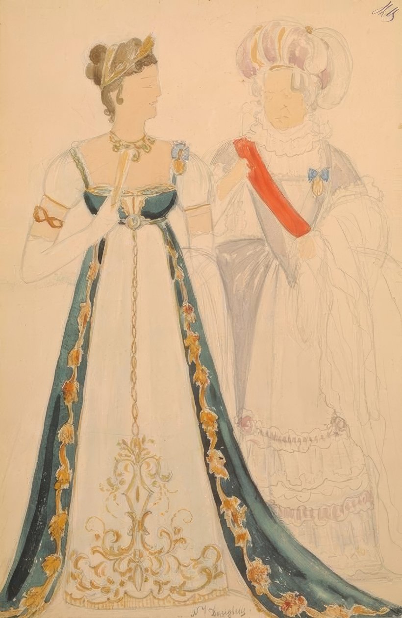 Bozzetti di costumi da Nikolaj Pawlowitsch Uljanow