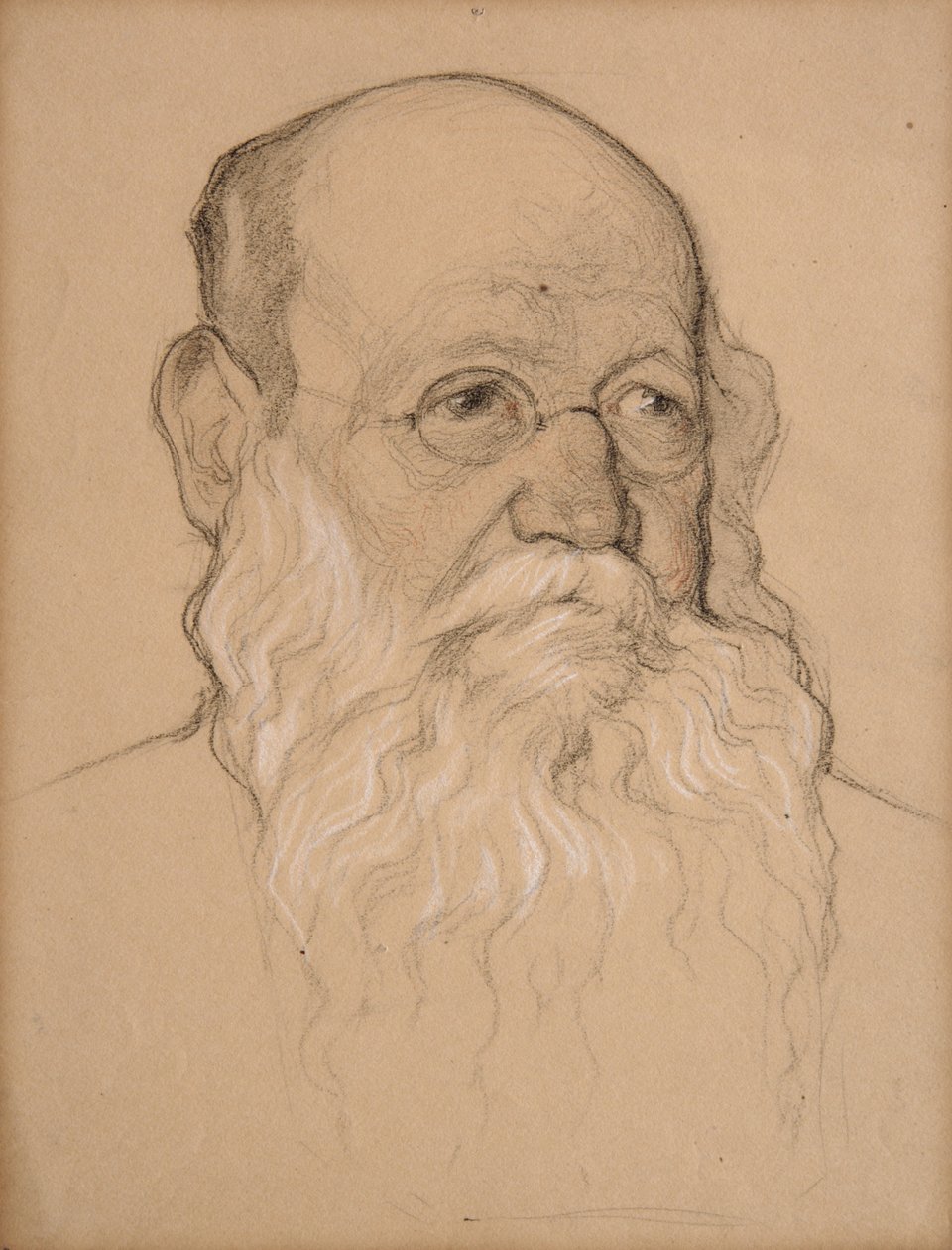 Piotr Kropotkin, 1920-21 (gesso su carta) da Nikolay 1873 1932 Andreyev