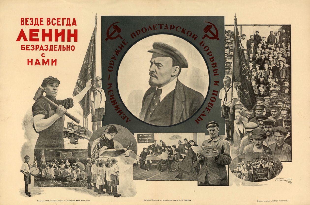 Ovunque, sempre, con noi completamente - Lenin da Nikolay Nikolayevich Olshansky