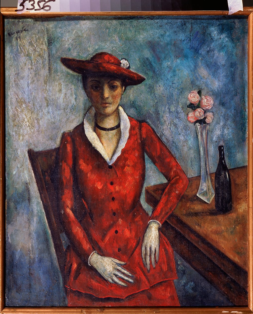 Una donna in rosso da Nikolay Vladimirovic Sinezubov