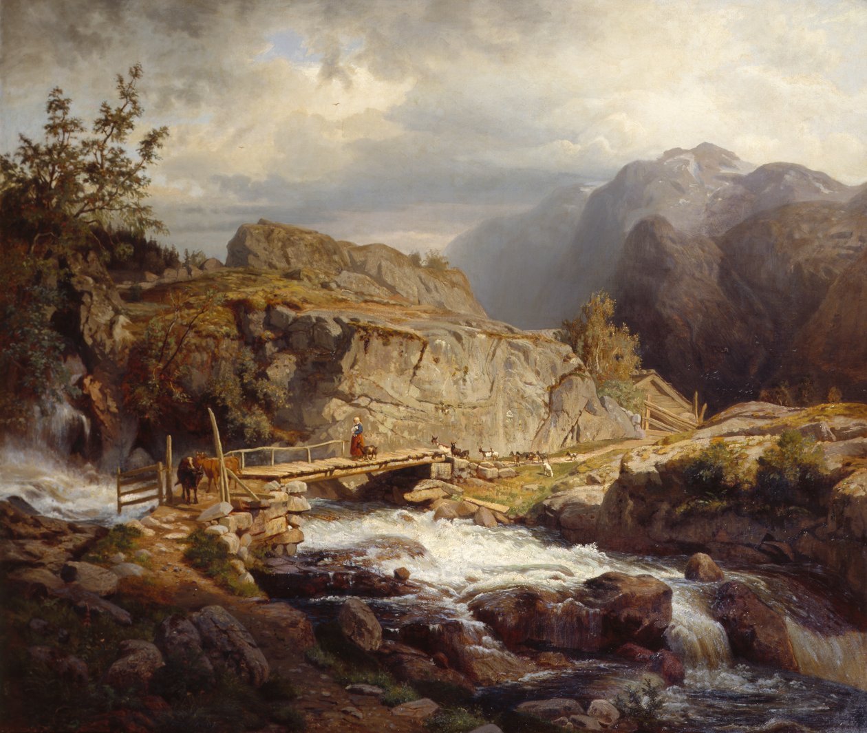 Fiume in montagna da Nils Bjørnsen Møller